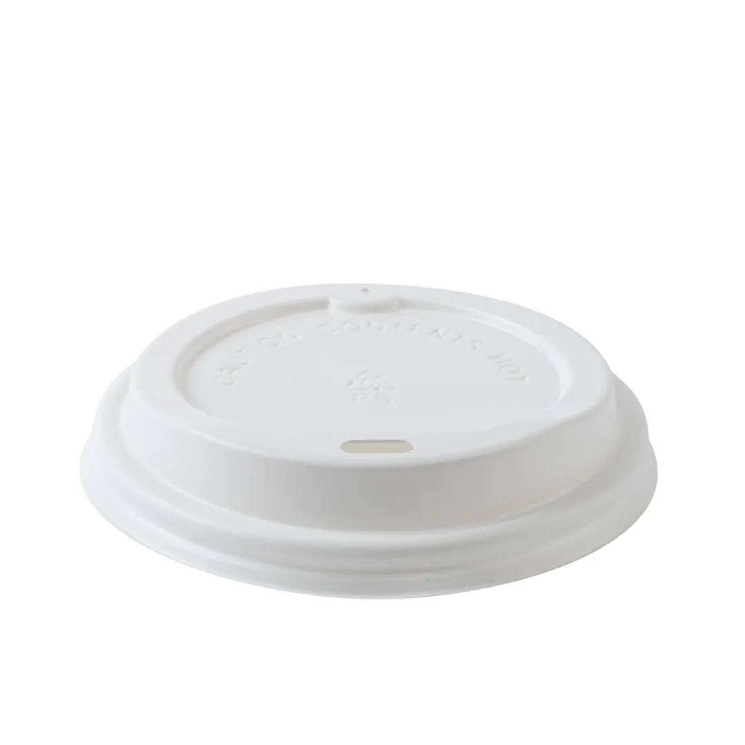 16 oz Tangerine Orange Paper Ripple Wall Coffee Cup - with White Lid - 3 1/2" x 3 1/2" x 6 1/4" - 20 count box