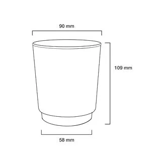 350ml Paper Coffee Cup Single Double Wall Kraft Brown with White Sip Lid 10pack