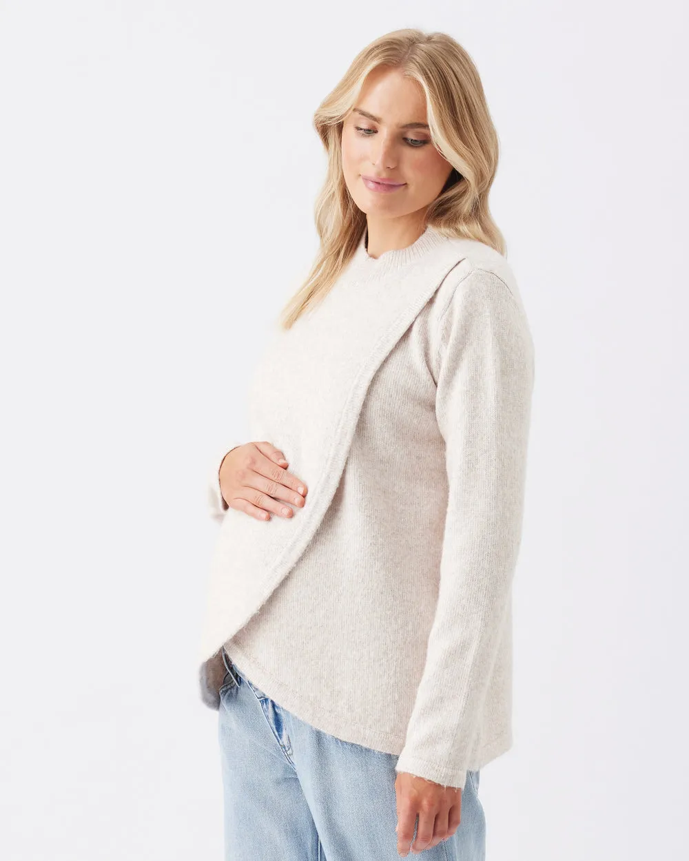 'Addison' Nursing Knit - Mink