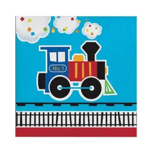All Aboard - Train Beverage Napkins (16ct)