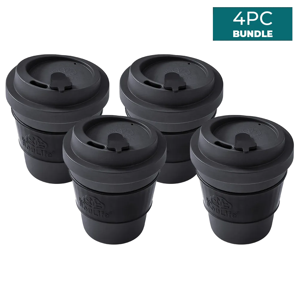 All Natural 350ml Coffee Cup 4PCs Bundle