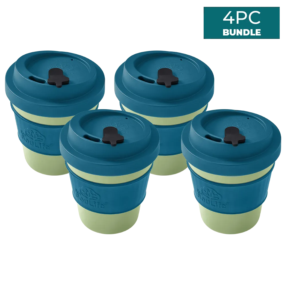 All Natural 350ml Coffee Cup 4PCs Bundle