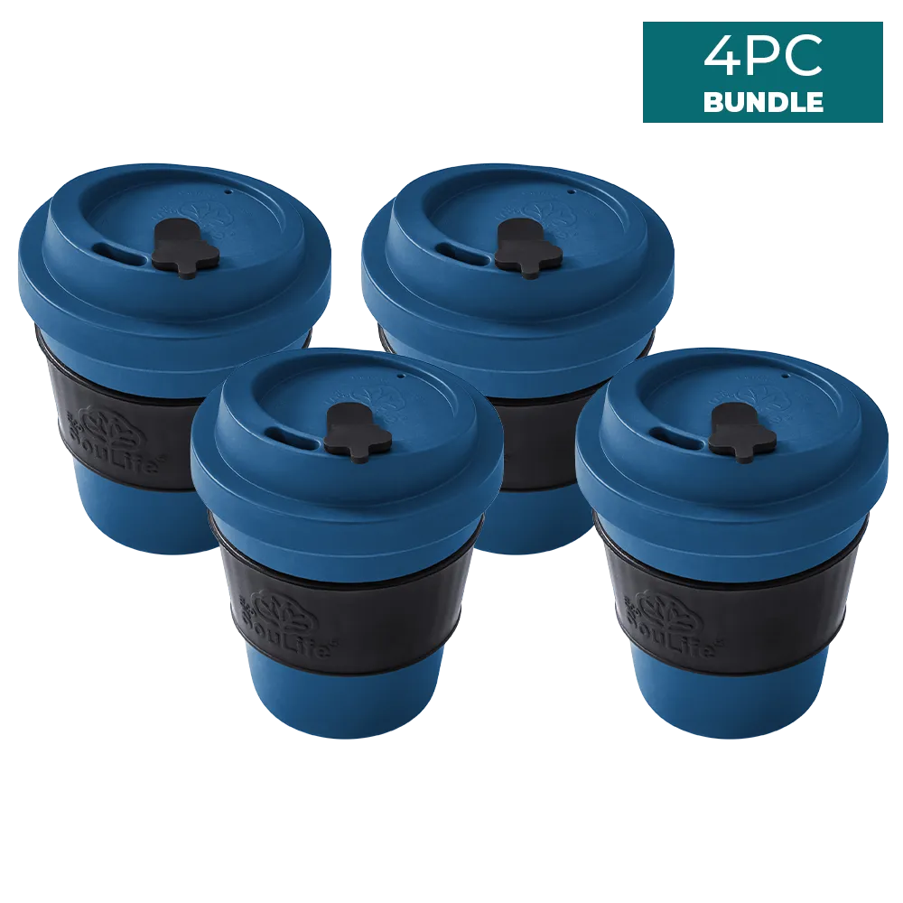 All Natural 350ml Coffee Cup 4PCs Bundle