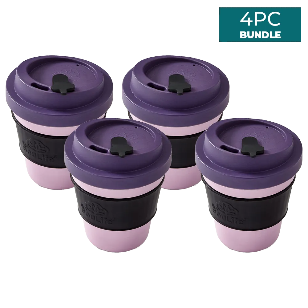 All Natural 350ml Coffee Cup 4PCs Bundle
