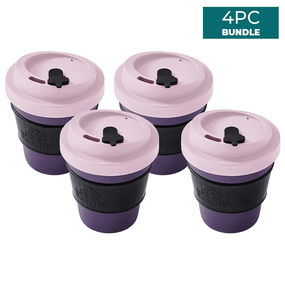 All Natural 350ml Coffee Cup 4PCs Bundle