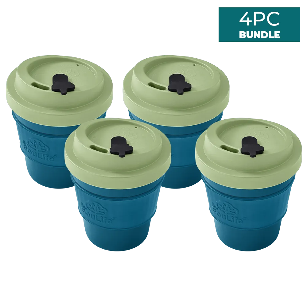 All Natural 350ml Coffee Cup 4PCs Bundle