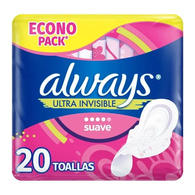 ALWAYS PANTY LINERS BREATHABLE SCENTED 20CT - APLBS20