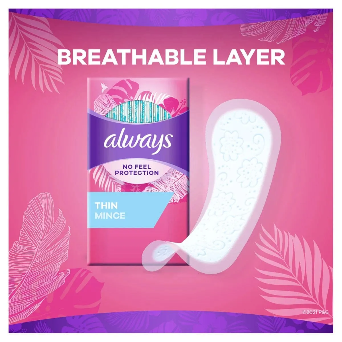 ALWAYS PANTY LINERS BREATHABLE SCENTED 20CT - APLBS20