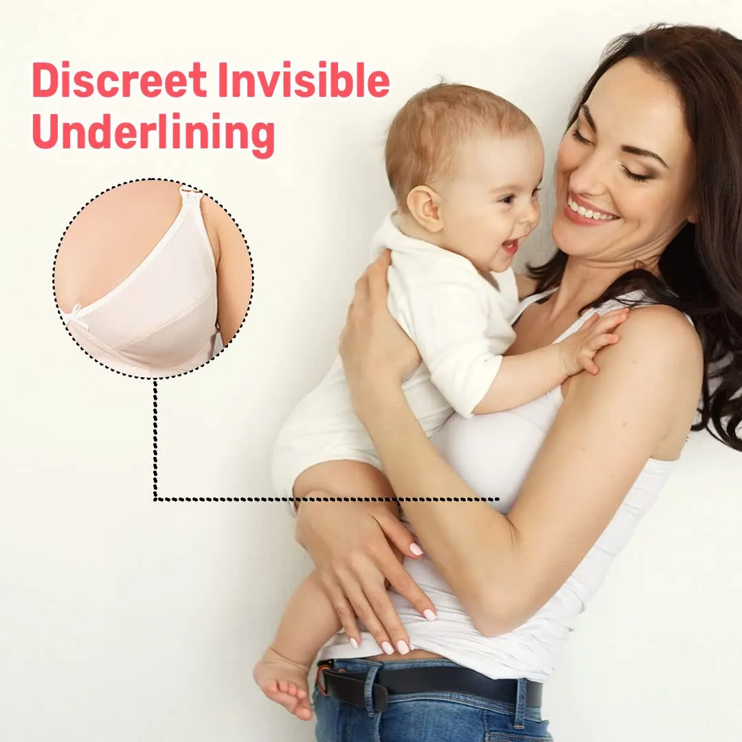 andMe Disposable Breast Pads For Feeding Mothers - 42 pieces | Premium Ultra Thin Breathable Fabric | Soft Inner Lining For Enhanced Comfort | Invisible Fit | Super Absorbent | Waterproof with Overnight Leak Protection