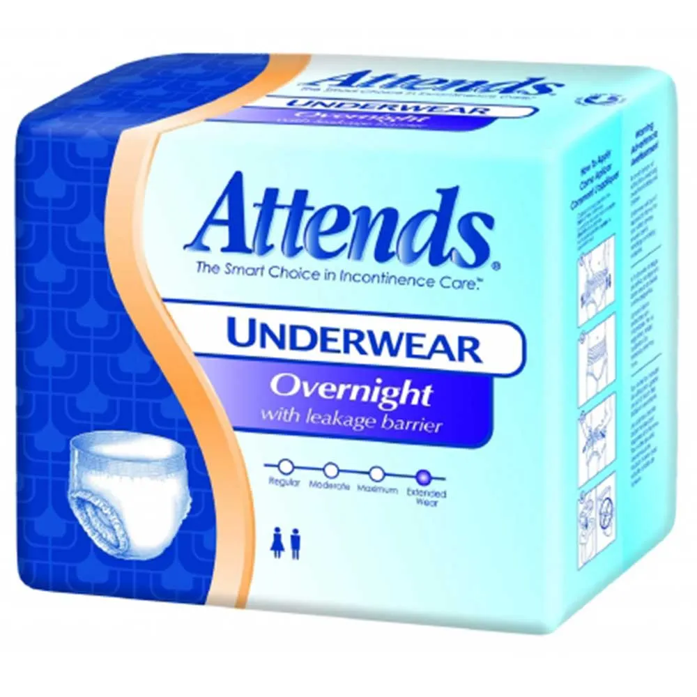 Attends, SPS, Bladder Control Pad Shaped Super Heavy Absorbency, Pack of 18