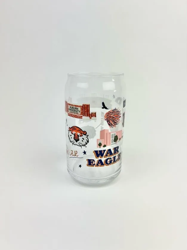 Auburn University Icons Glass