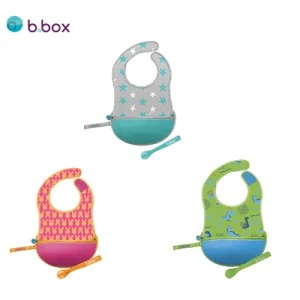 B BOX Travel Bib   Silicone Spoon