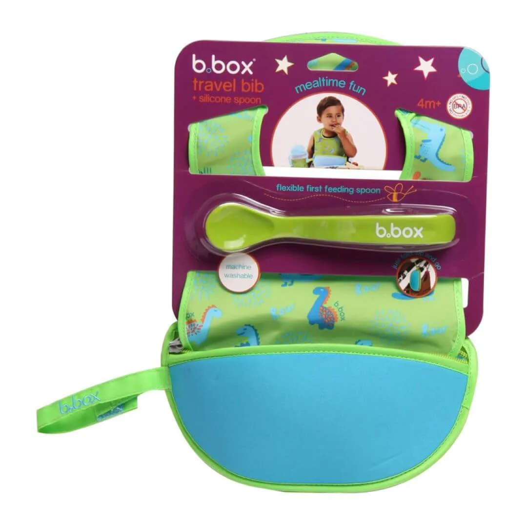 B BOX Travel Bib   Silicone Spoon