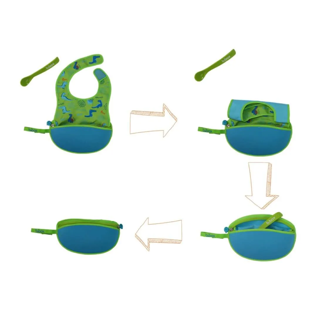 B BOX Travel Bib   Silicone Spoon