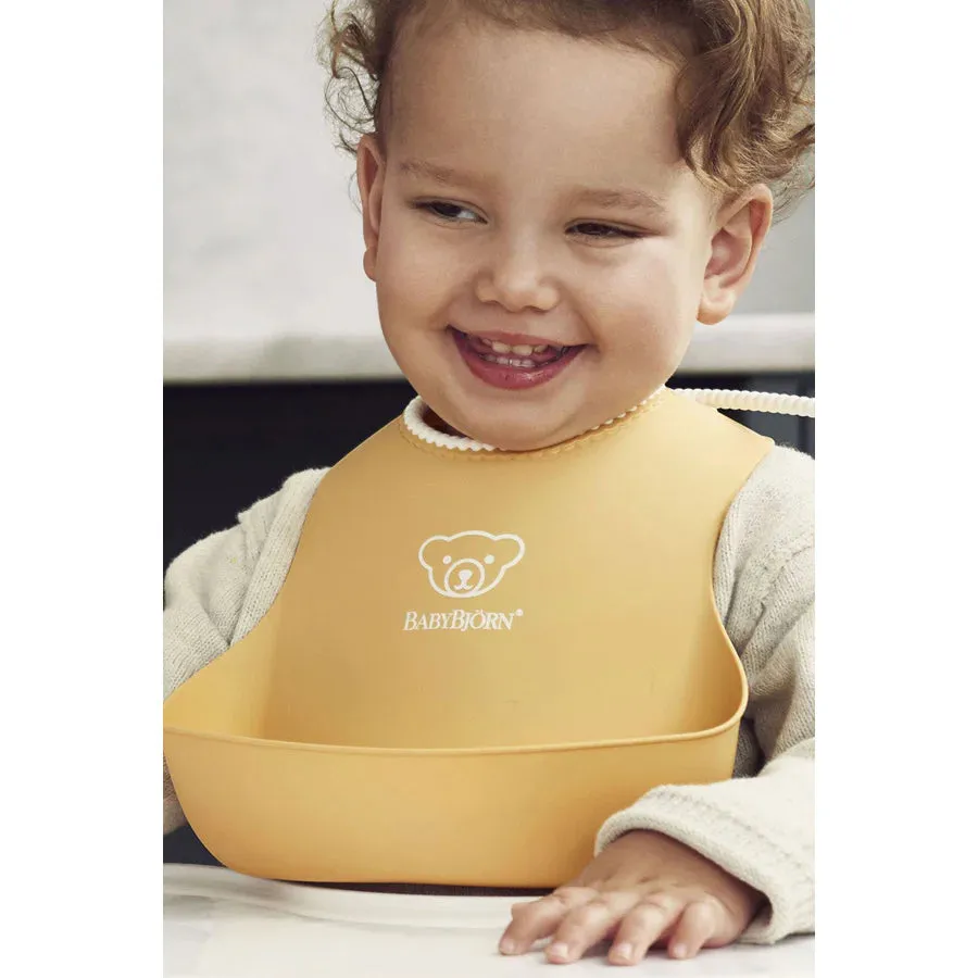 BabyBjorn Baby Bib (Powder Yellow/Powder Blue) - Pack of 2