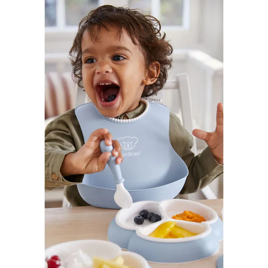 BabyBjorn Baby Bib (Powder Yellow/Powder Blue) - Pack of 2
