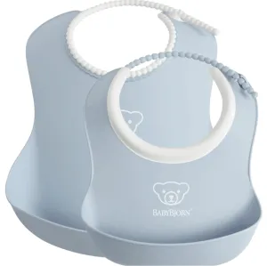 BabyBjorn Powder Blue Baby Bib - 2 Pack