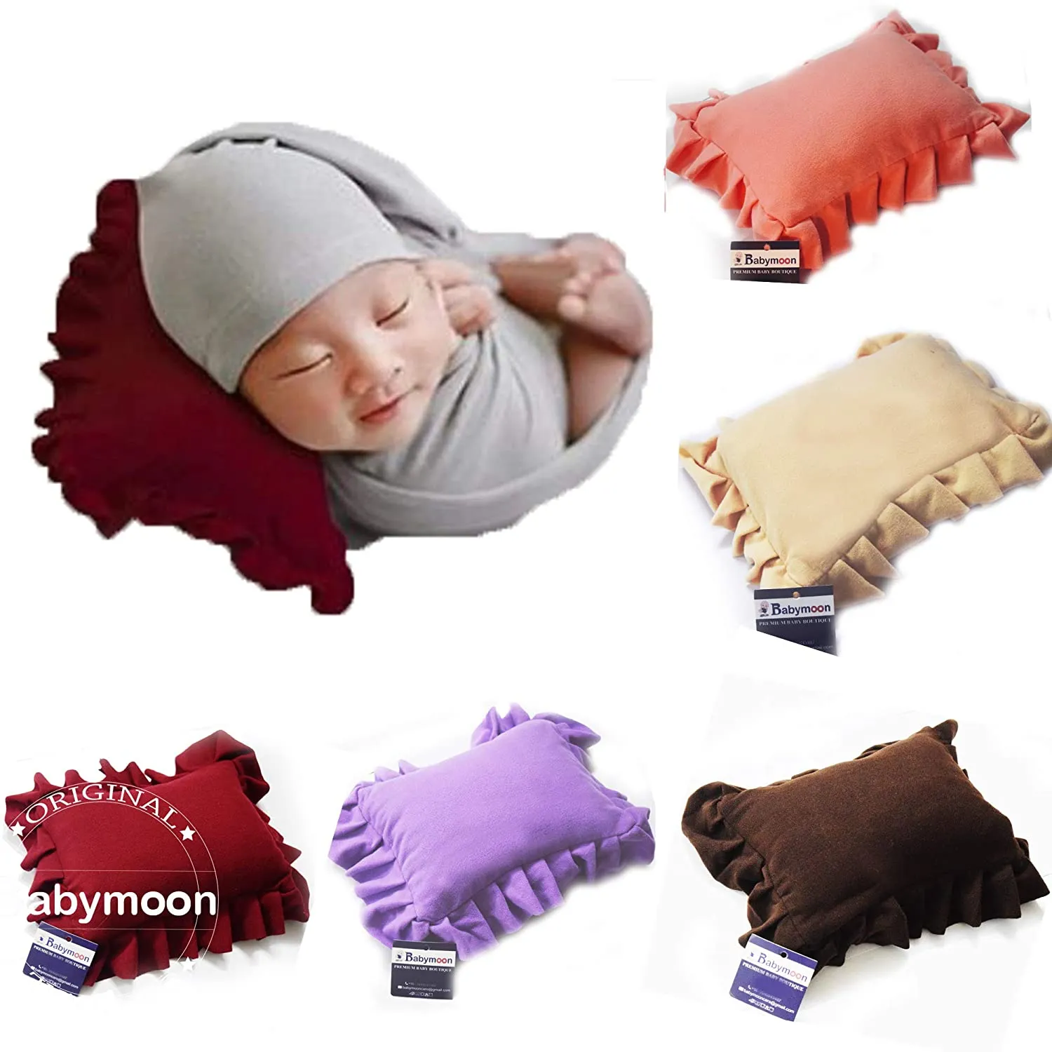 Babymoon Baby Ruffle Pillow Photography Photoshoot Props