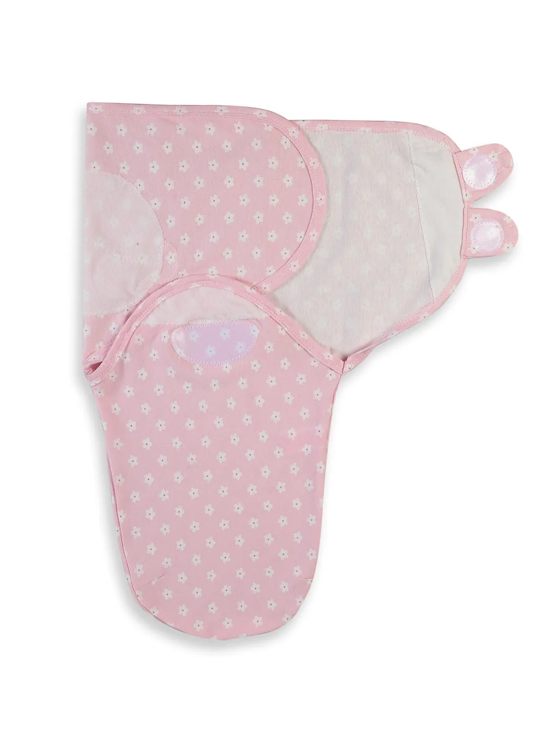 Babymoon Organic Designer Cotton Swaddle Wrap - Star Pink
