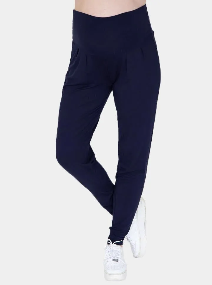 'Bamboo Comfort' Maternity Lounge Pants - Navy