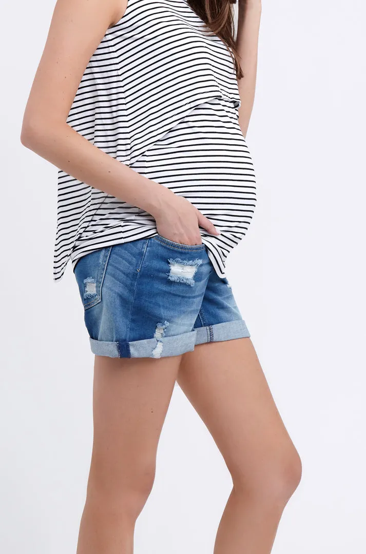 Baxter Boyfriend Short New Blue
