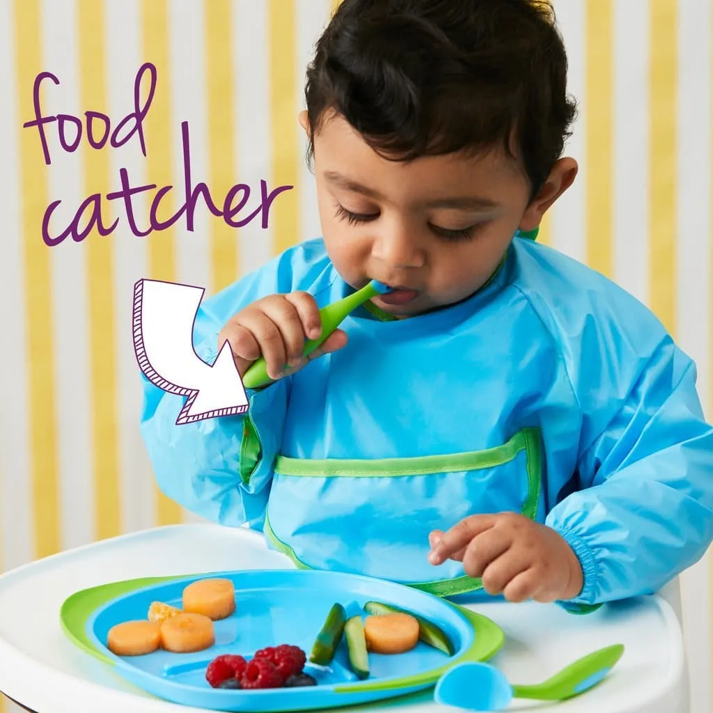 B.Box Smock Bib- Strawberry Shake Pink Orange