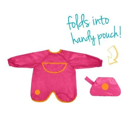 B.Box Smock Bib- Strawberry Shake Pink Orange