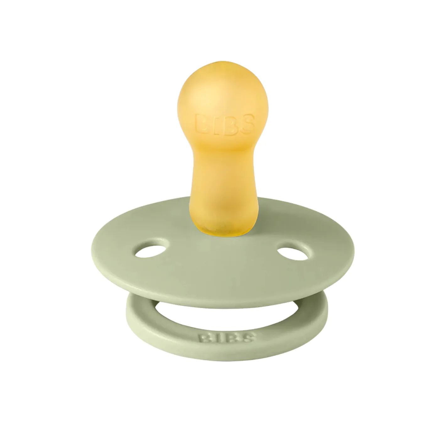 BIBS Colour Latex Baby Pacifier 2-Pack Sage/Sage