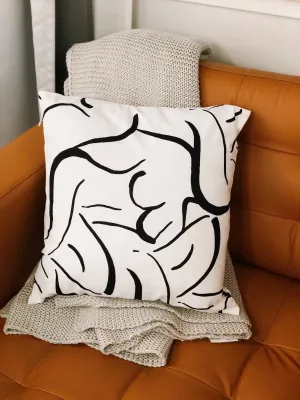 Body Gesture Velvet Pillow