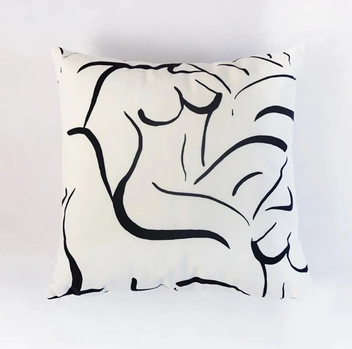 Body Gesture Velvet Pillow