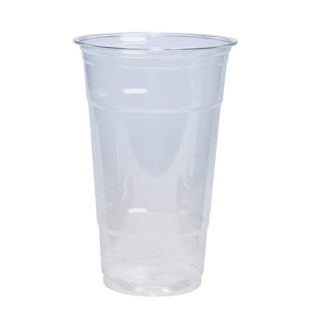 [Case of 1000] 24 oz. Crystal Clear PET Plastic Cups