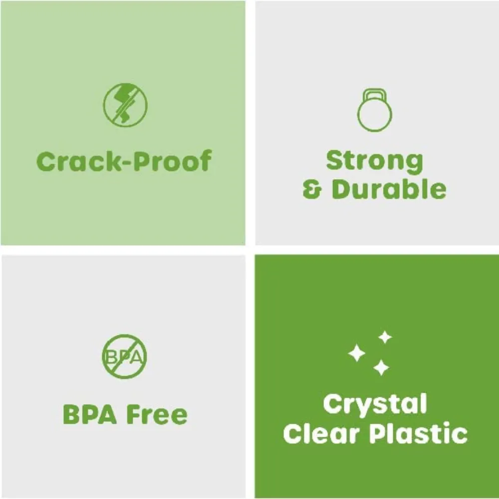 [Case of 1000] 24 oz. Crystal Clear PET Plastic Cups