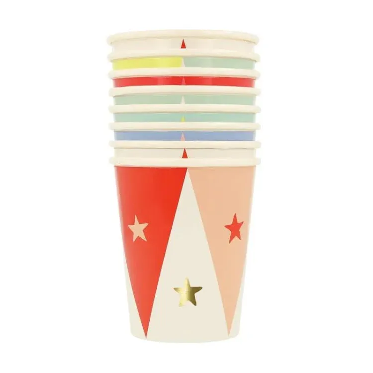 Circus Cups (x 8)