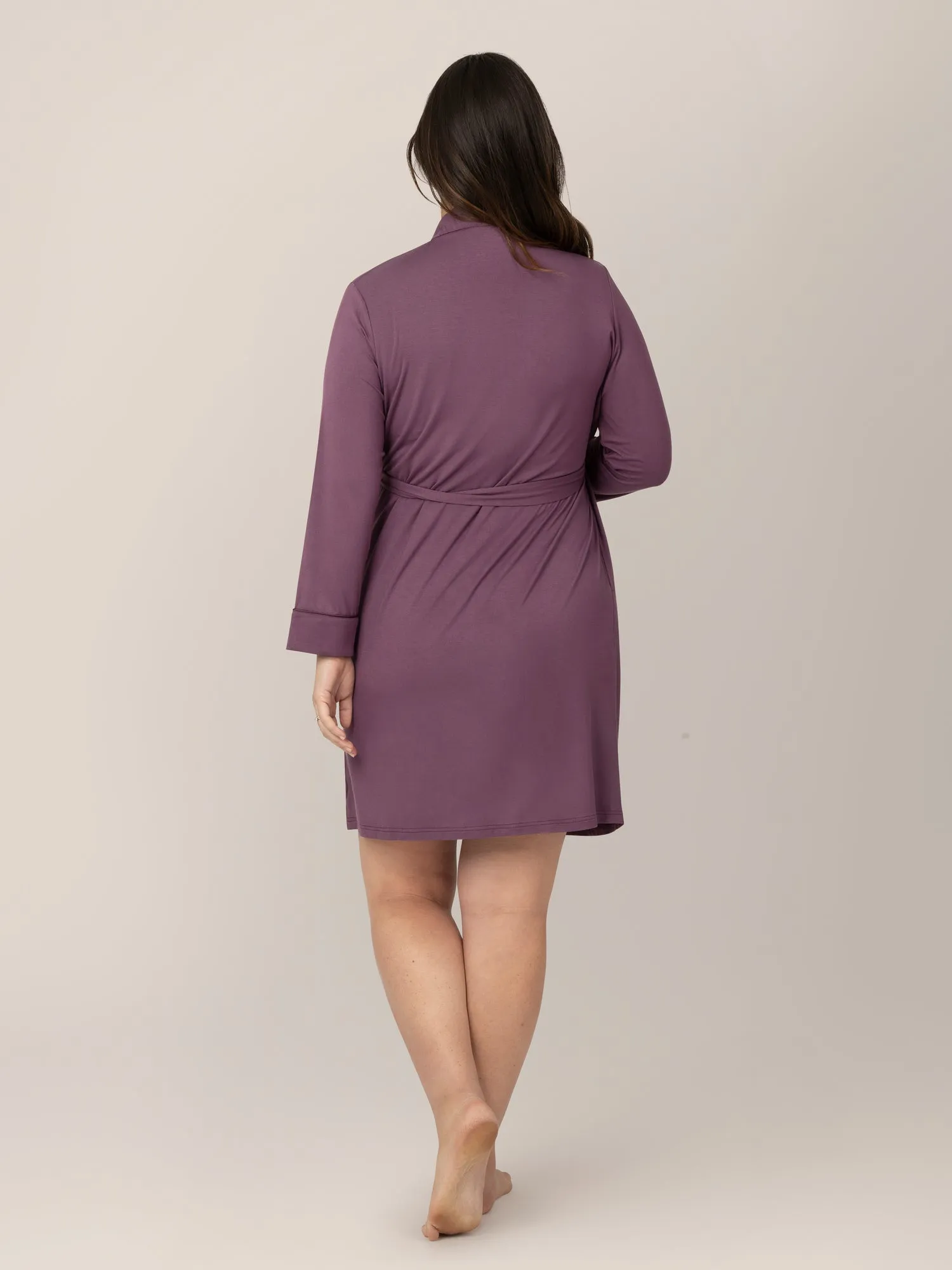 Clea Bamboo Robe | Burgundy Plum