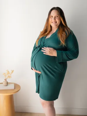 Clea Bamboo Robe | Evergreen
