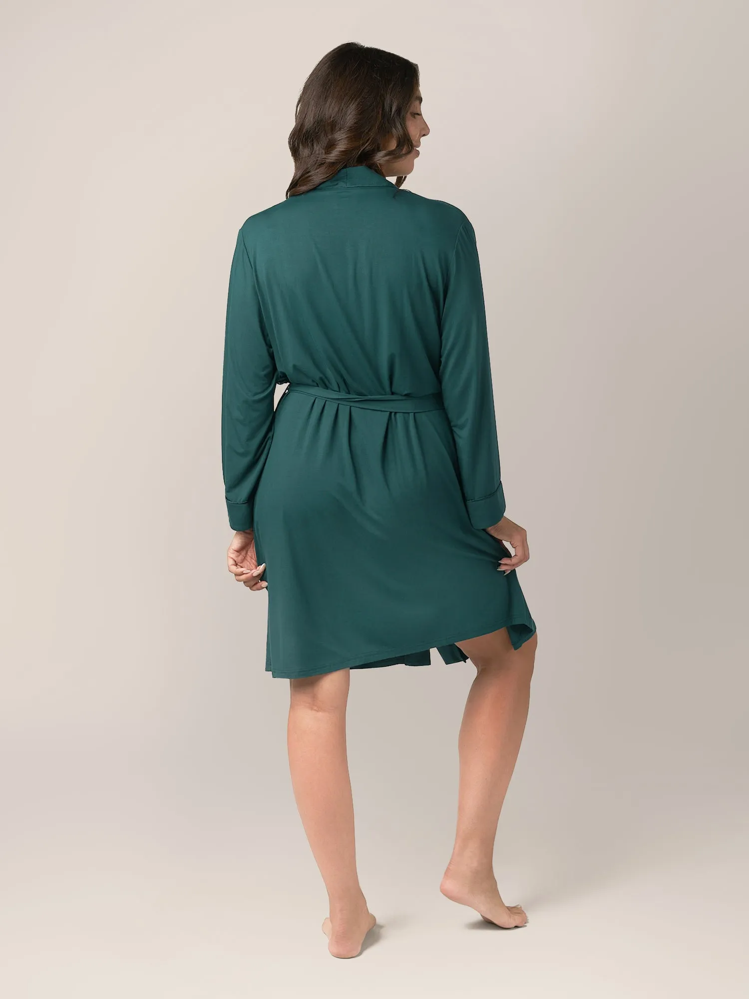 Clea Bamboo Robe | Evergreen