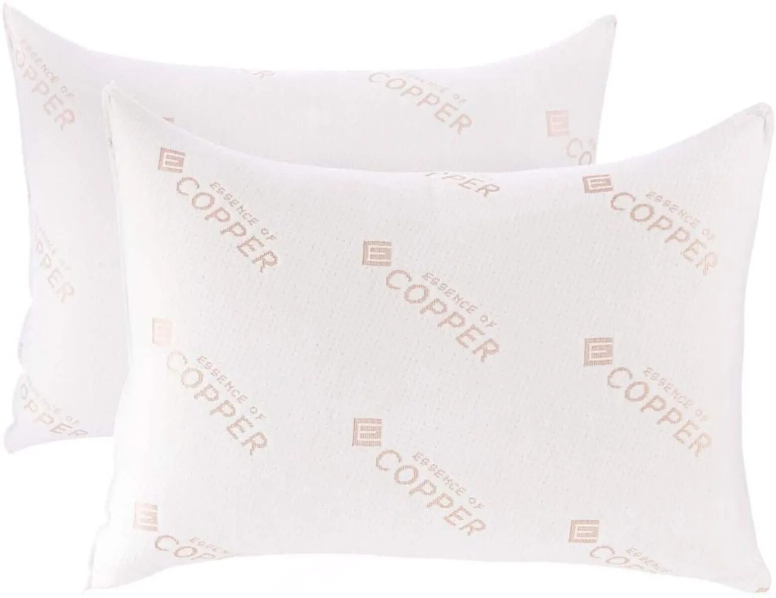 Copper  Pillow Bamboo Memory Foam - Antibacterial Head, Neck & Back Support