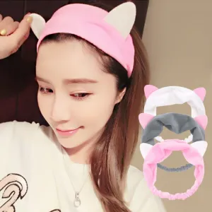 Cute Elastic Cat Ears Headband