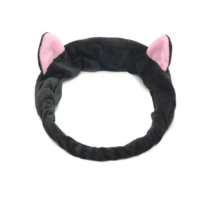 Cute Elastic Cat Ears Headband