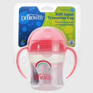 Dr. Brown's Soft Spout Transition Cup Pink 6M 