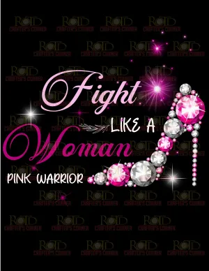 DTF Screen Print Image - Fight Like a Woman
