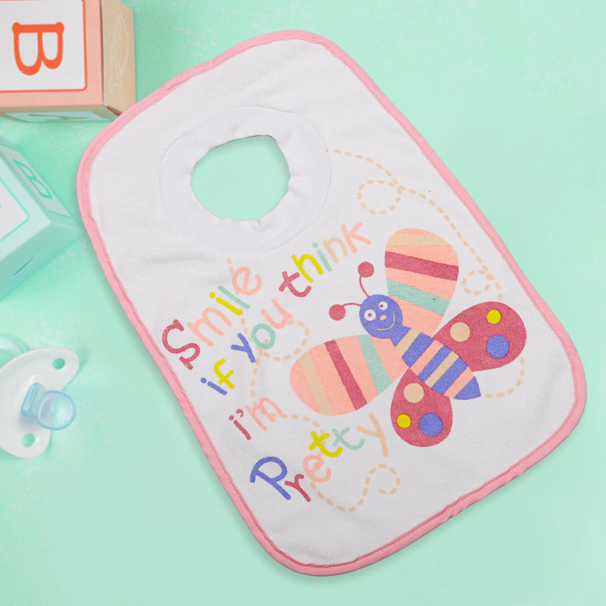 Feeding Bib Butterfly Multicolour