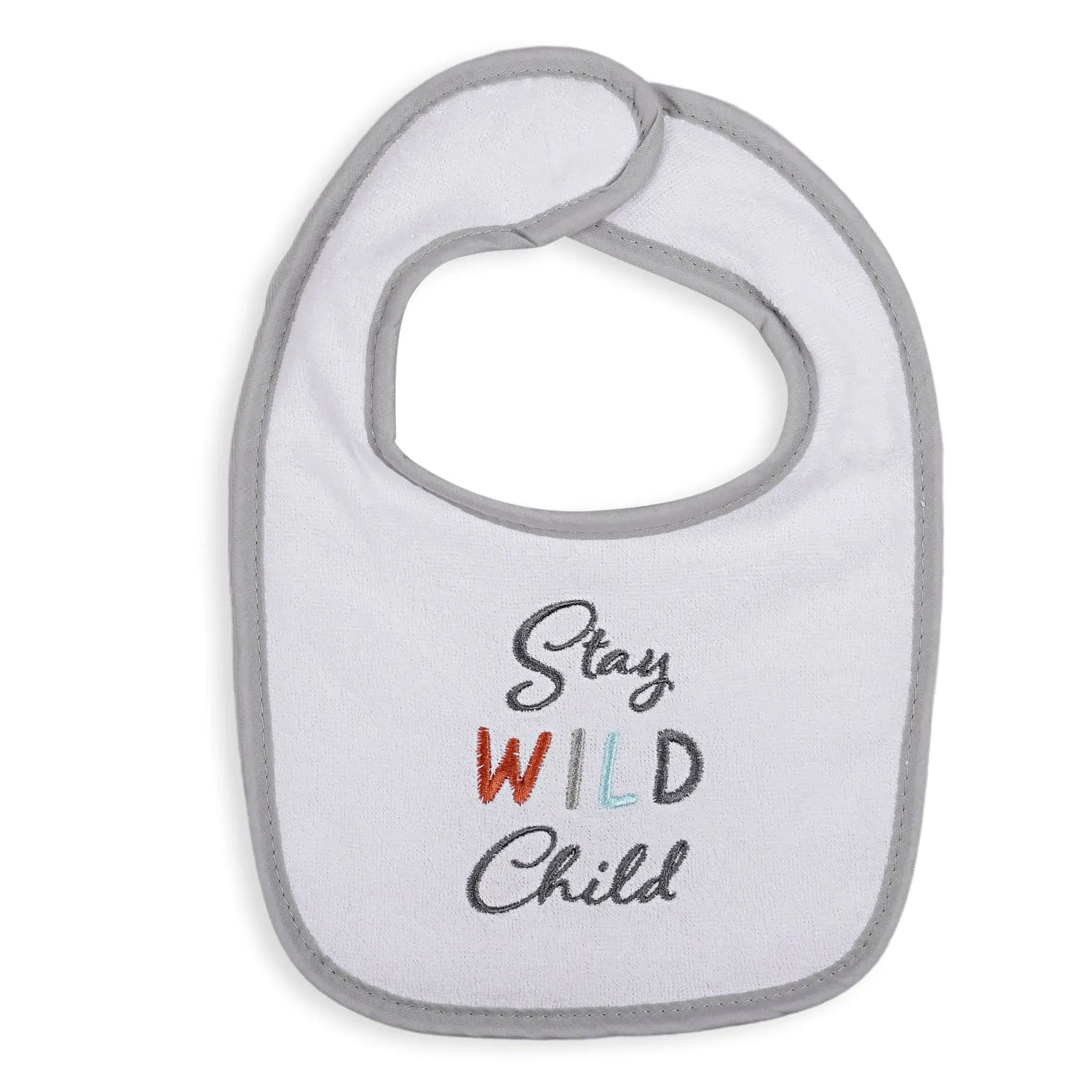 Feeding Bibs Pack Of 3 Wild Child White And Mint Green
