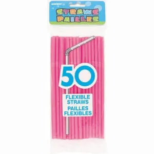 Flex Straws - Hot Pink (50ct)