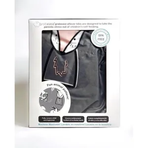 Grabease Allover Bib-Gray Pink