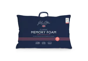 John Cotton Classic Medium Profile Memory Foam Pillow