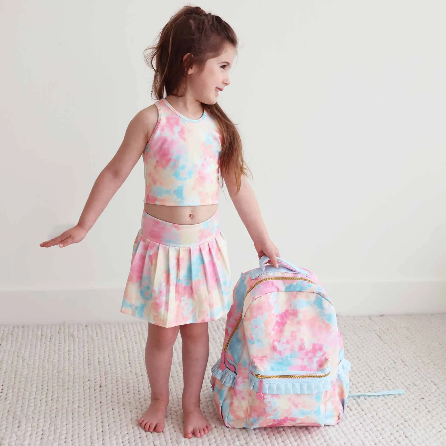 Kids Ruffle Backpack | Candy Clouds