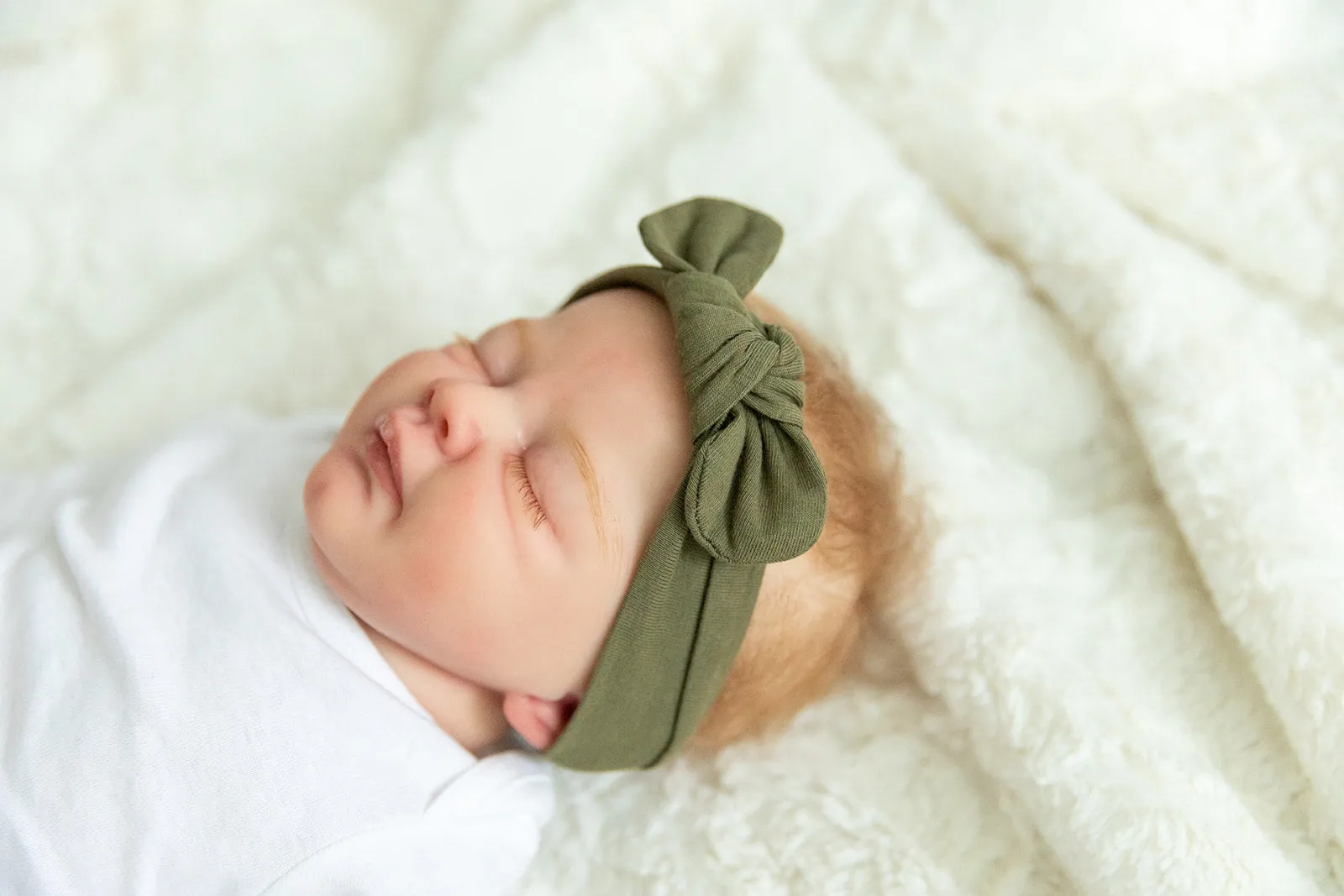 Knotted Bow Newborn Headbands