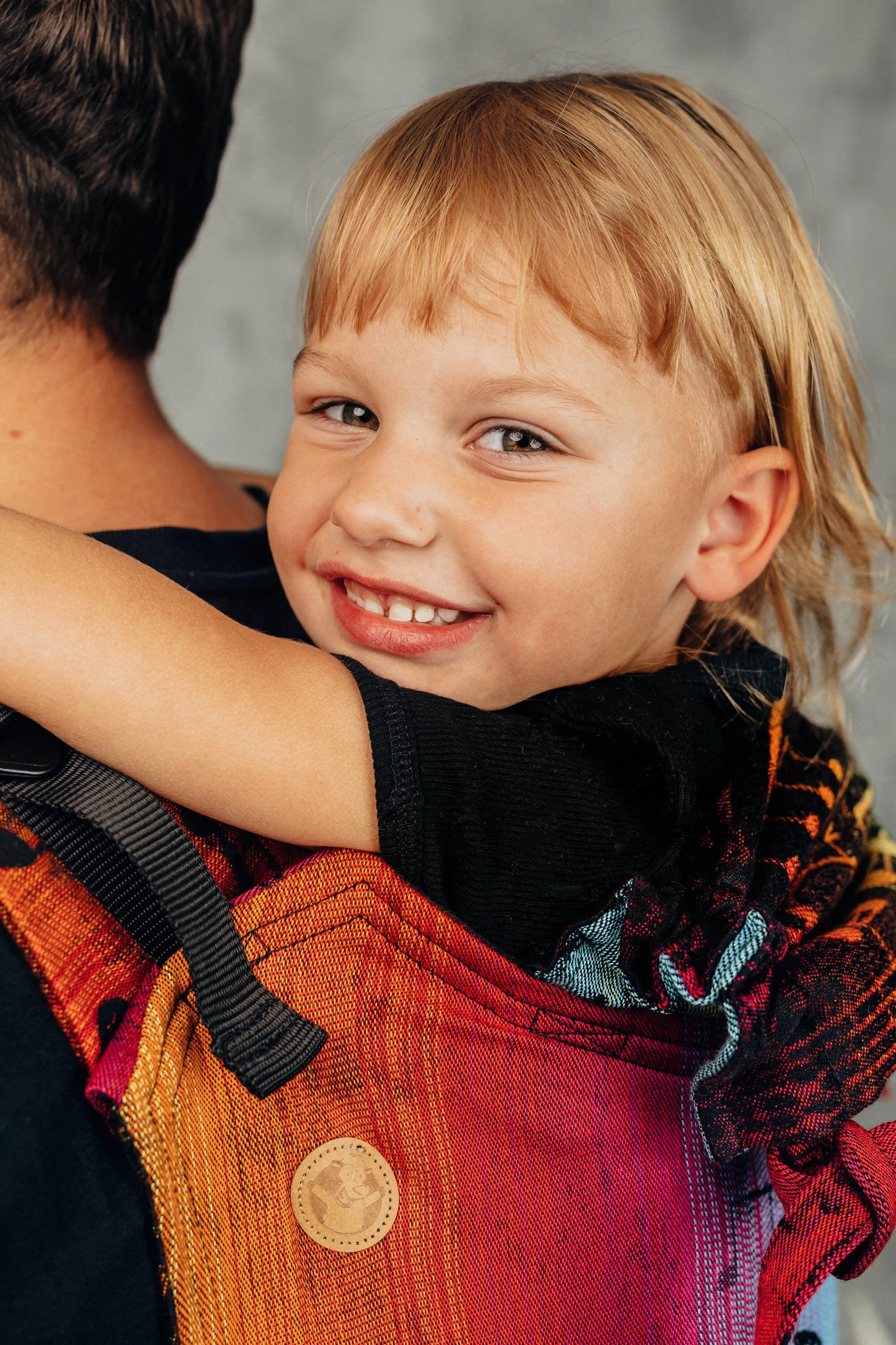 LennyLamb Onbuhimo Toddler size Symphony Rainbow Dark