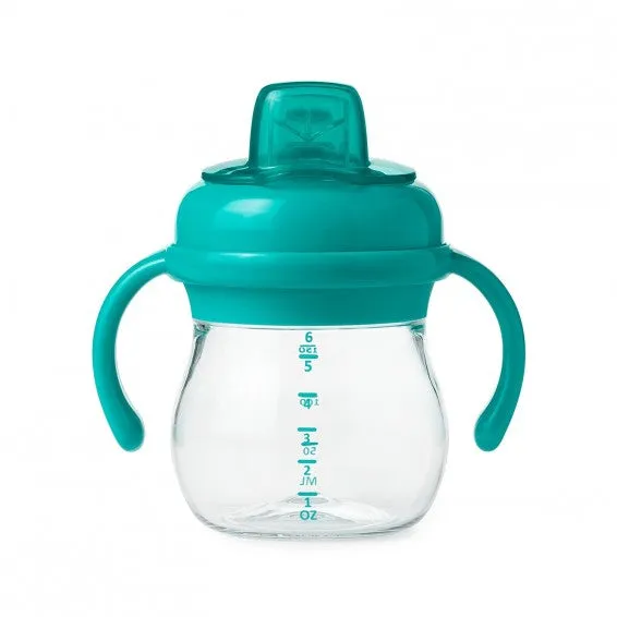 OXO Tot Grow Soft Spout Cup With Removable Handles 6oz/150ml 4m  - Teal